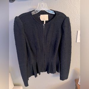 Rebecca Taylor Navy Peplum Jacket